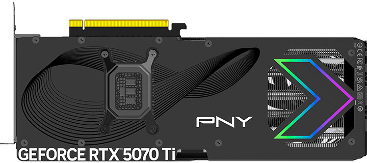 PNY - Tarjeta Gráfica PNY GeForce® RTX 5070 Ti Gaming RGB Triple Fan OC 16GB GDDR7 DLSS4