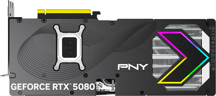 PNY - Tarjeta Gráfica PNY GeForce® RTX 5080 Gaming RGB Triple Fan OC 16GB GDDR7 DLSS3