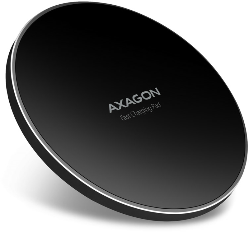 AXAGON - Carregador Wireless AXAGON WDC-P10T, Qi 5 / 7.5 / 10W, micro-USB