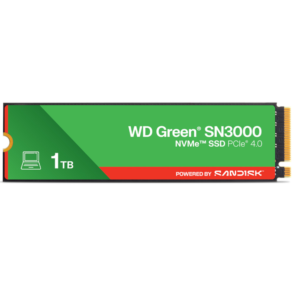 Picture of Picture of Disco SSD Western Digital Green SN3000 1TB Gen4 M.2 NVMe (5000/4200MB/s)