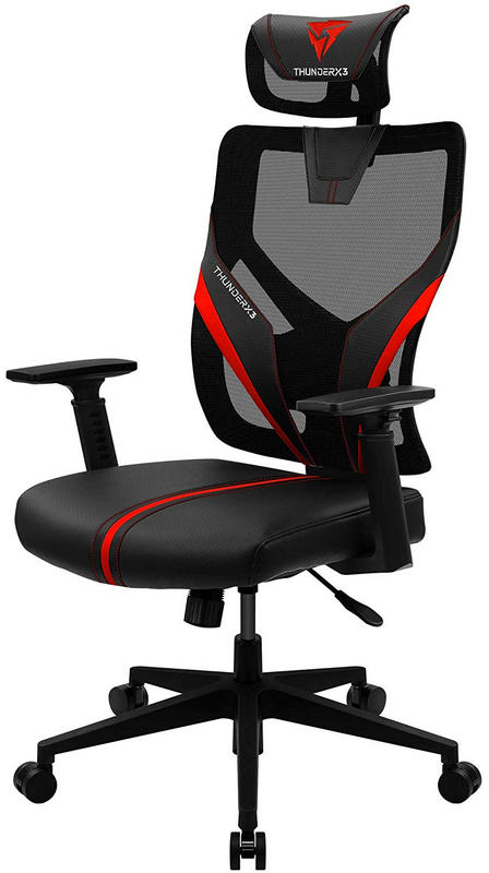 ThunderX3 - Silla Gaming Ergonomica ThunderX3 YAMA 1 - Negro/Rojo