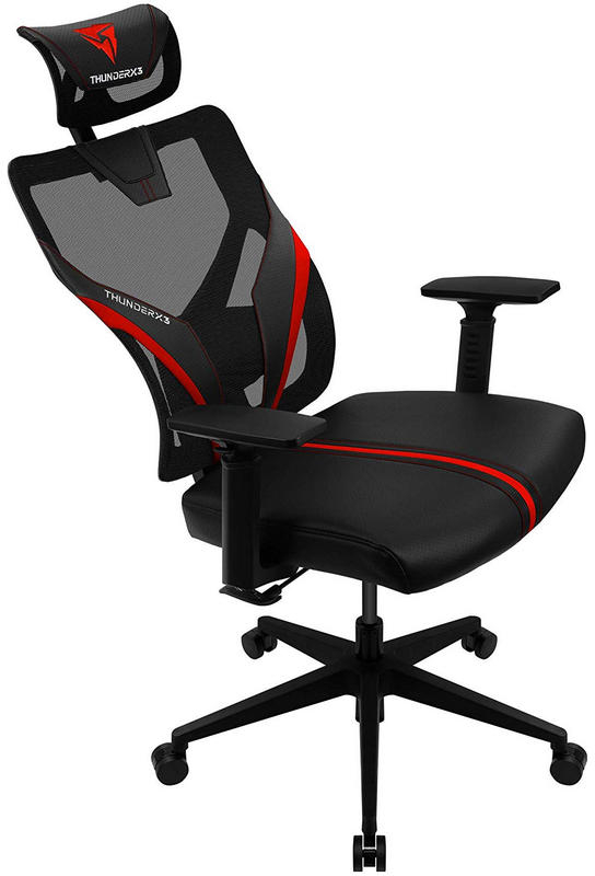 ThunderX3 - Silla Gaming Ergonomica ThunderX3 YAMA 1 - Negro/Rojo