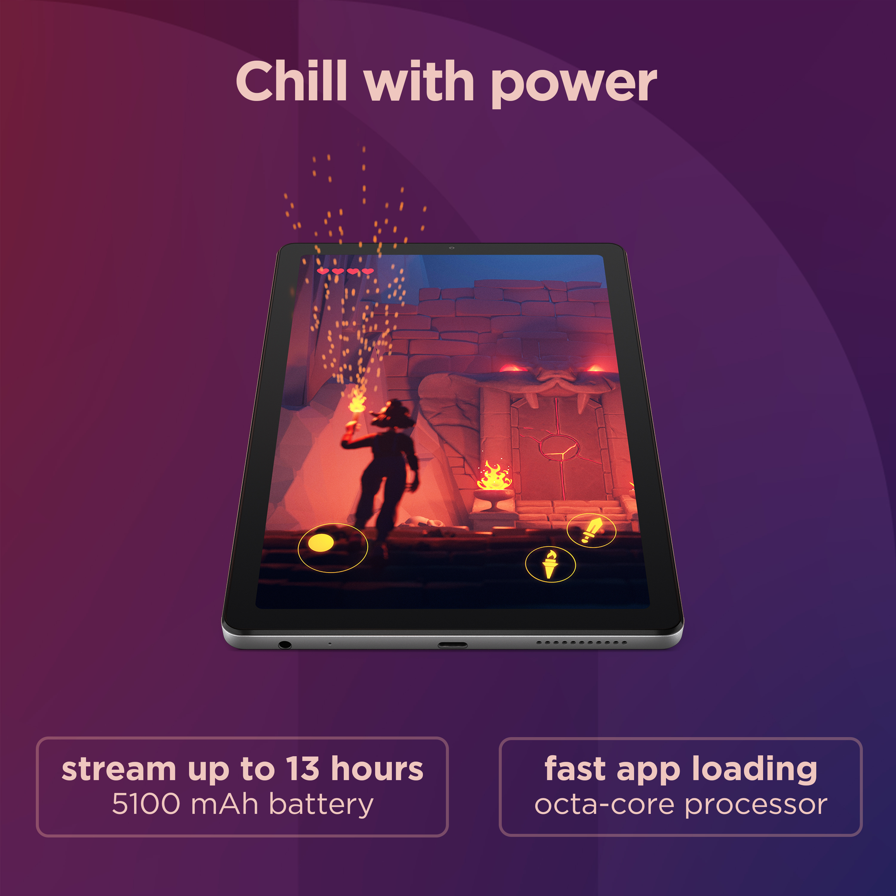 Picture of Picture of Tablet Lenovo Tab M9 TB-310FU 9.0" (3 / 32GB) WiFi Plata + Funda