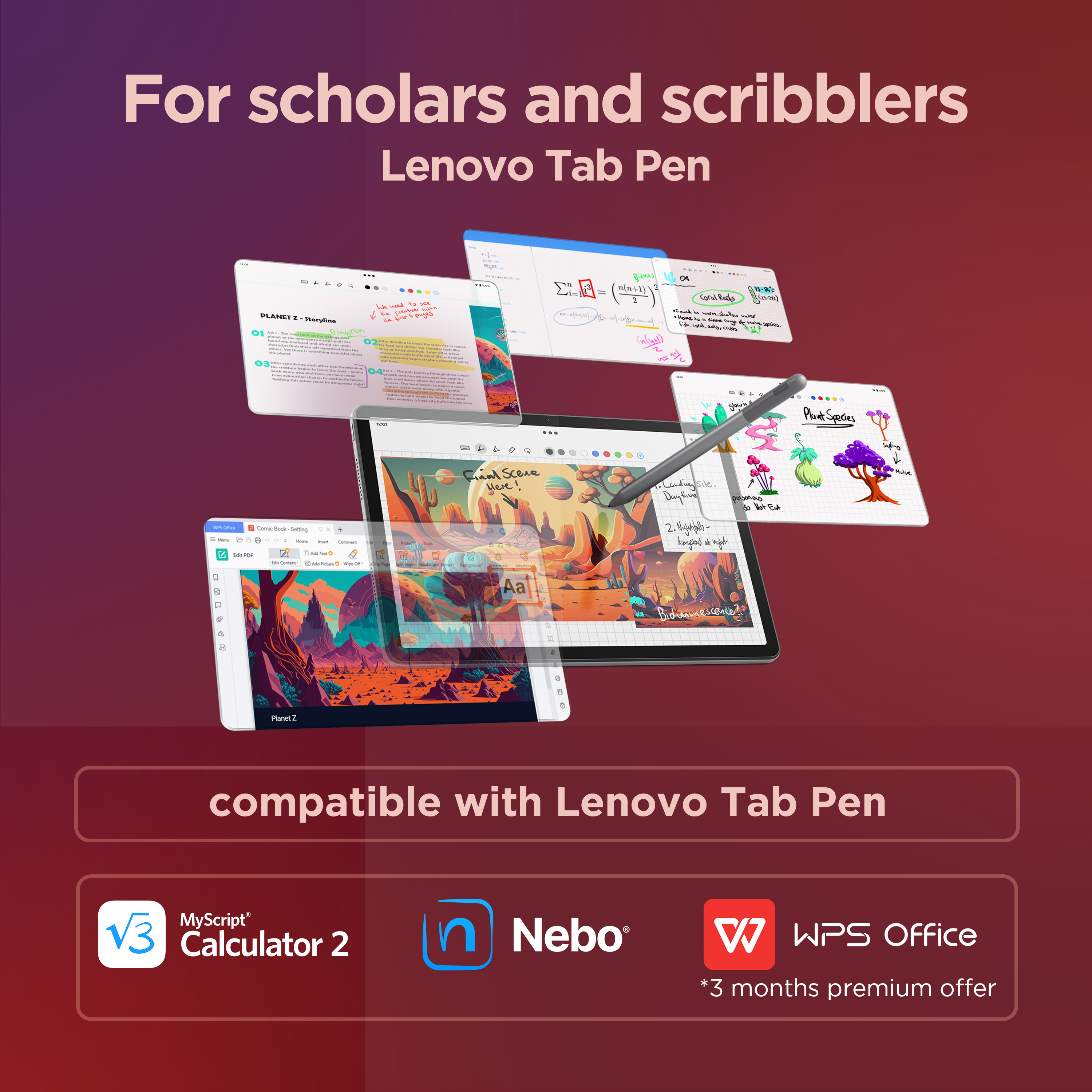 Picture of Picture of Tablet Lenovo Tab M11 TB-330FU 11" (4 / 128GB) 90Hz WiFi Cinzento + Pen