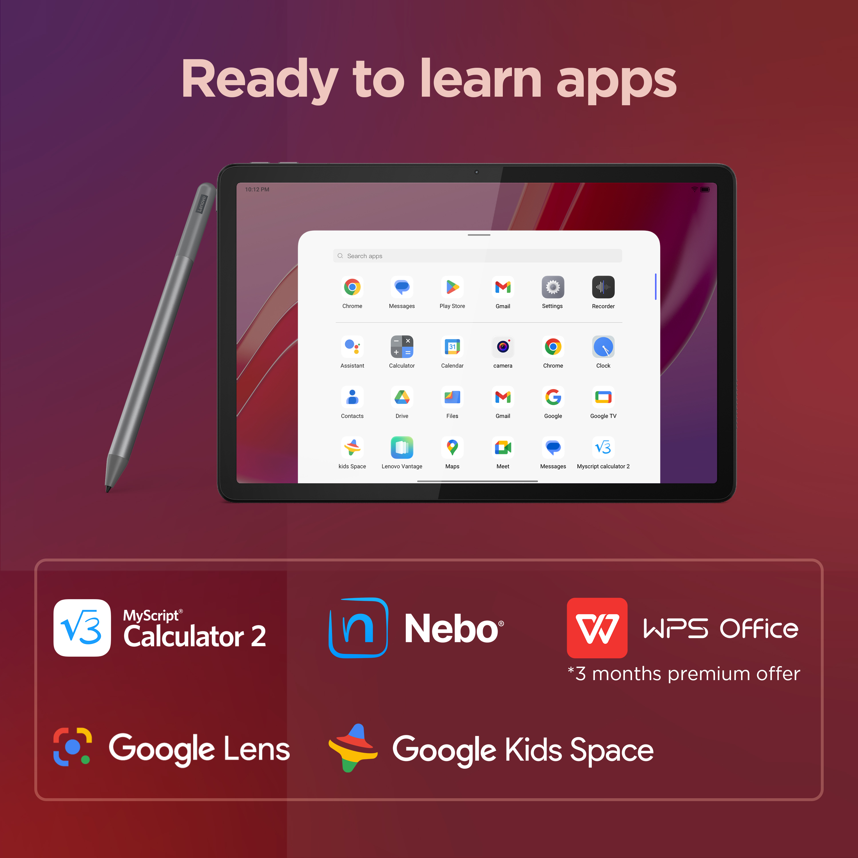 Lenovo - Tablet Lenovo Tab M11 TB-330FU 11" (4 / 128GB) 90Hz WiFi Cinzento + Pen