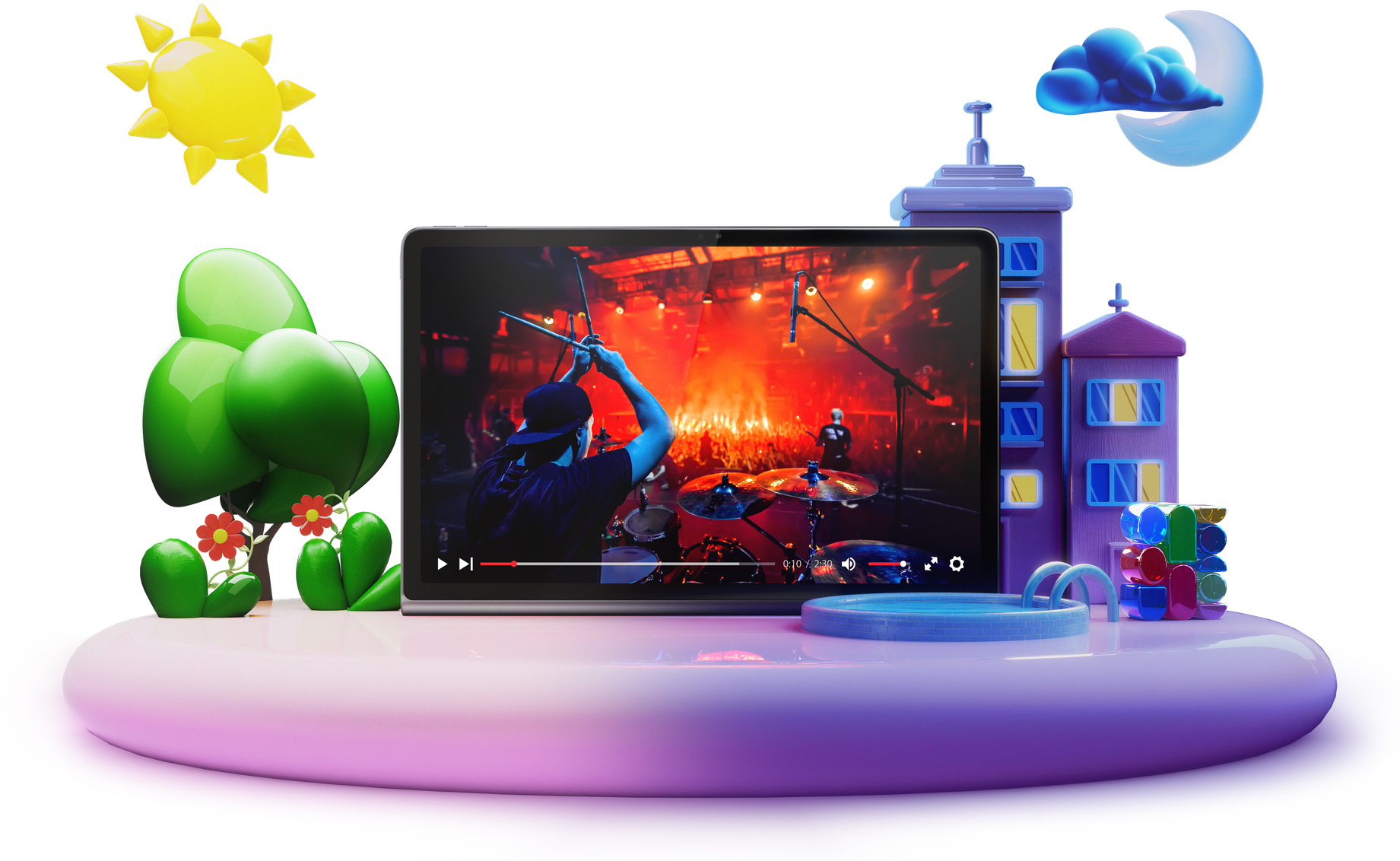 Lenovo - Tablet Lenovo Tab Plus TB351F 11.5" (8 / 256GB) 2K 90Hz WiFi Gris