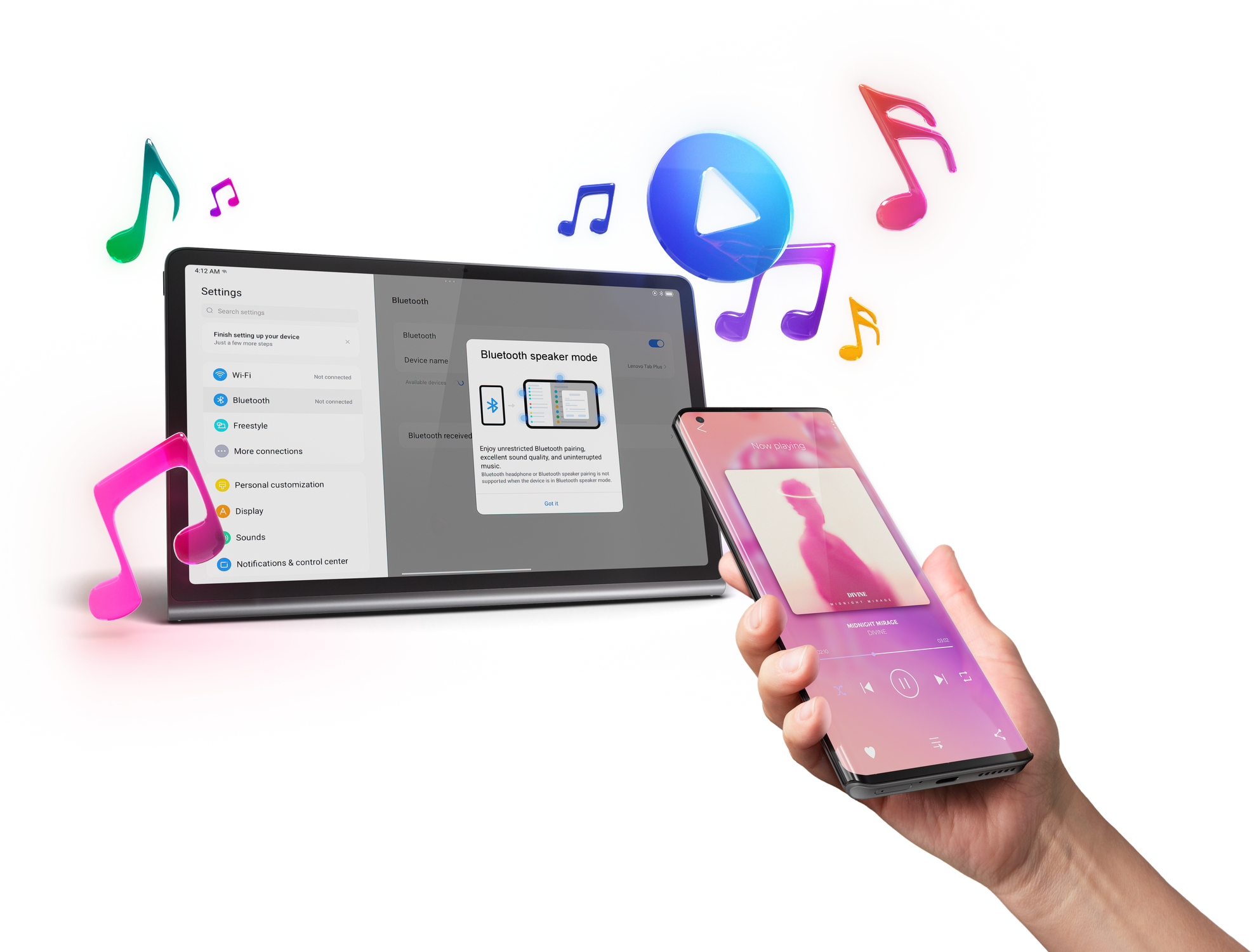 Lenovo - Tablet Lenovo Tab Plus TB351F 11.5" (8 / 256GB) 2K 90Hz WiFi Gris