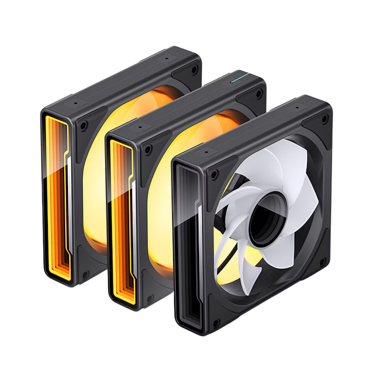 Picture of Picture of Ventilador Jonsbo ZK-120BR ARGB Reversed PWM Preto - 120mm (3PACK)