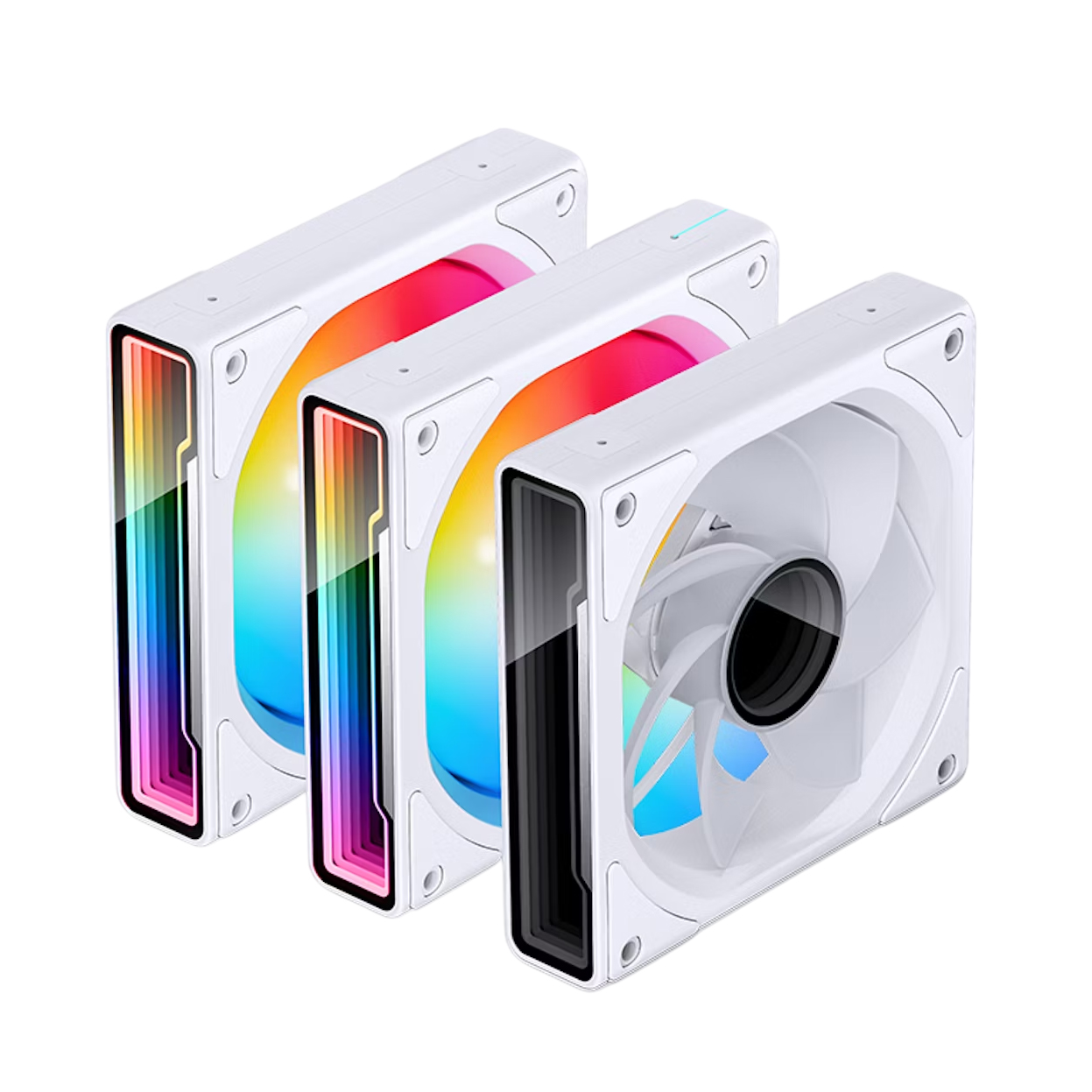 Picture of Picture of Ventilador Jonsbo ZK-120WR ARGB Reversed PWM Blanco - 120mm (3PACK)