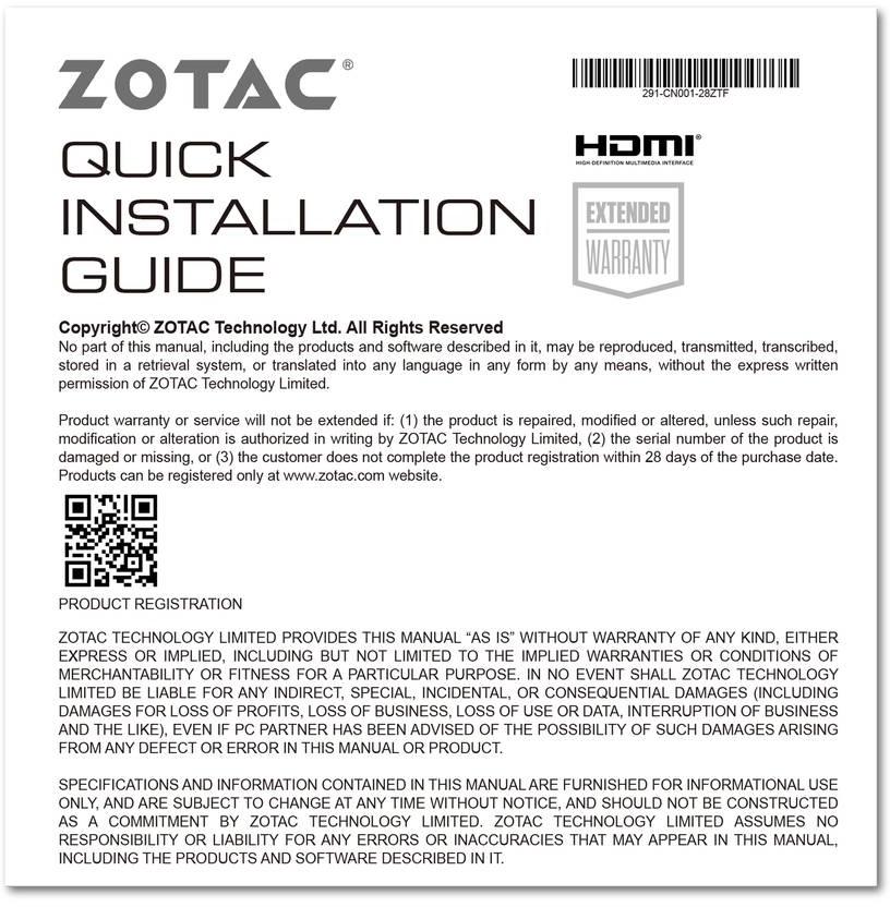 Zotac - Tarjeta Gráfica ZOTAC GeForce® RTX 3050 ECO 8GB GD6
