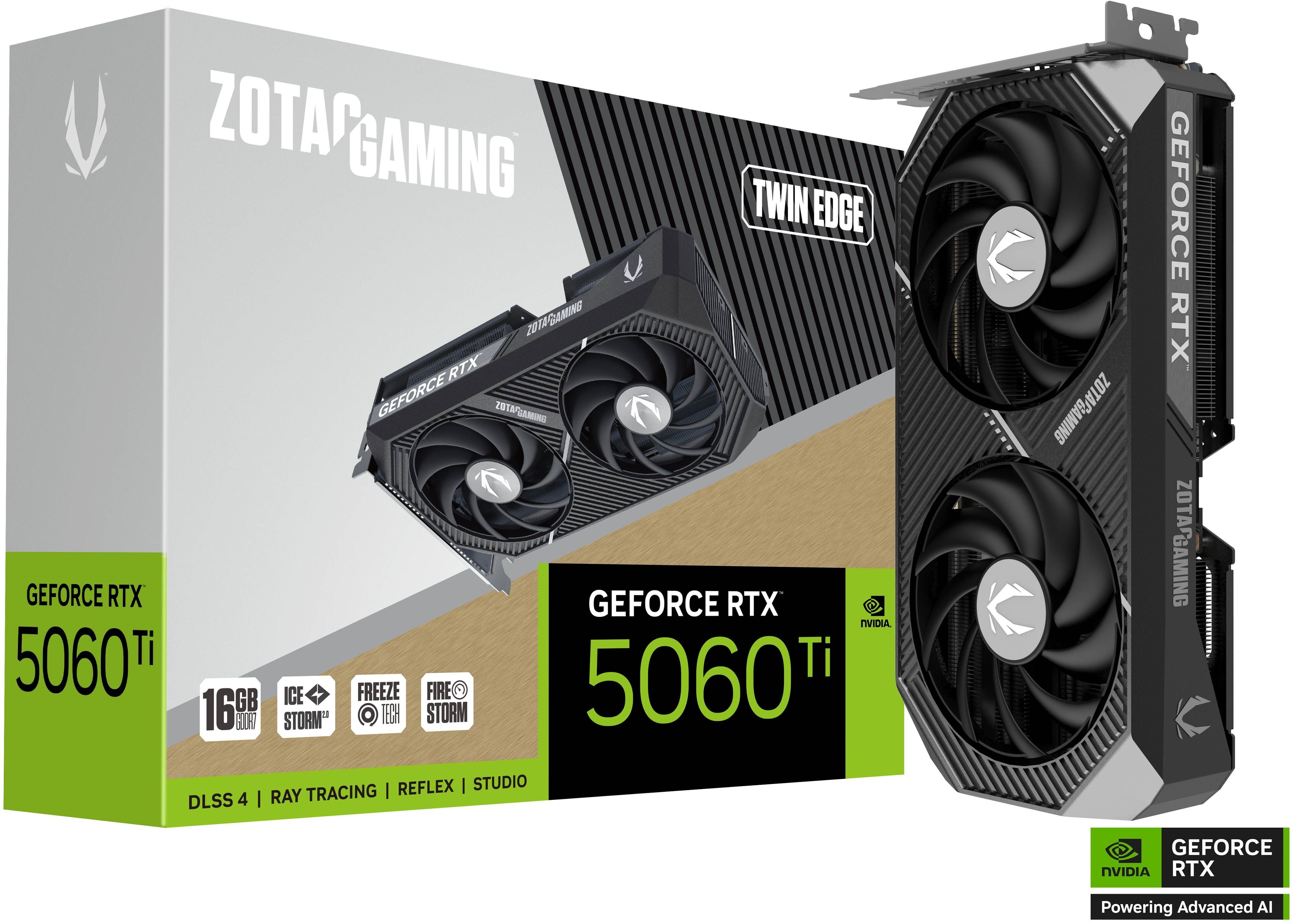 Picture of Picture of Tarjeta Gráfica ZOTAC GeForce® RTX 5060 Ti Twin Edge 16GB GDDR7 DLSS4