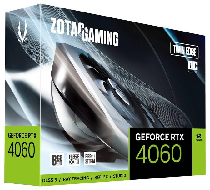 Zotac - Tarjeta Gráfica ZOTAC GeForce® RTX 4060 Twin Edge OC 8GB GDDR6 DLSS3