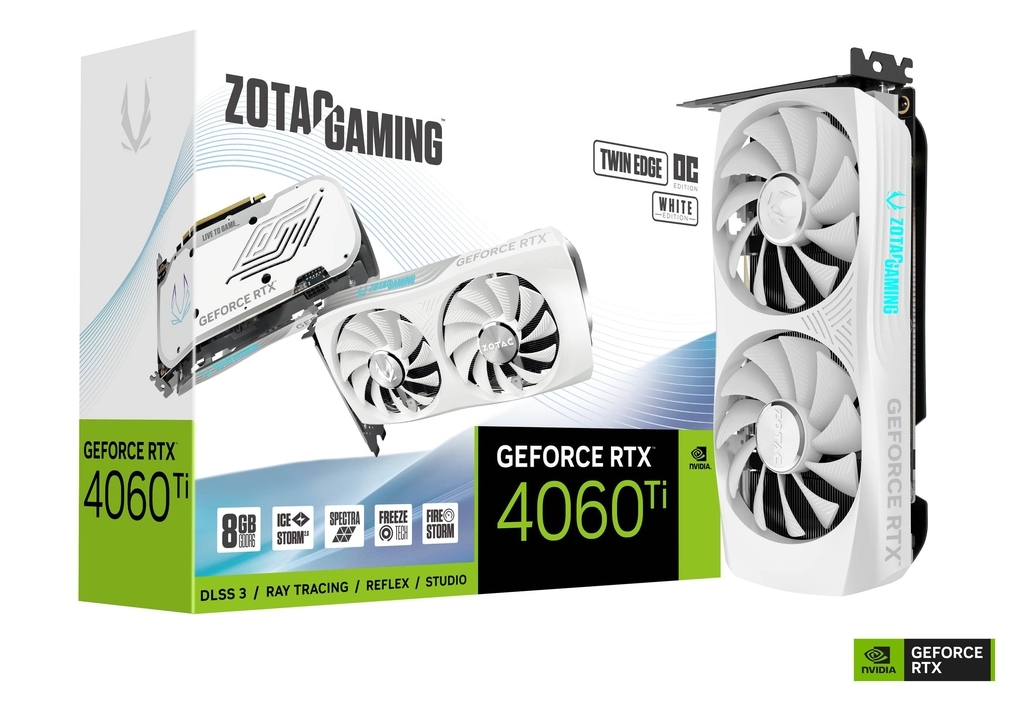 Picture of Picture of Tarjeta Gráfica ZOTAC GeForce® RTX 4060 Ti Twin Edge OC White Edition 8GB GDDR6 DLSS3