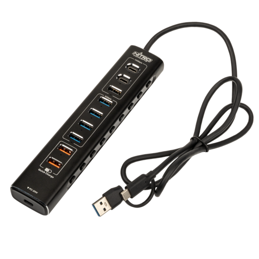 UH1 10-Port HYBRID USB HUB