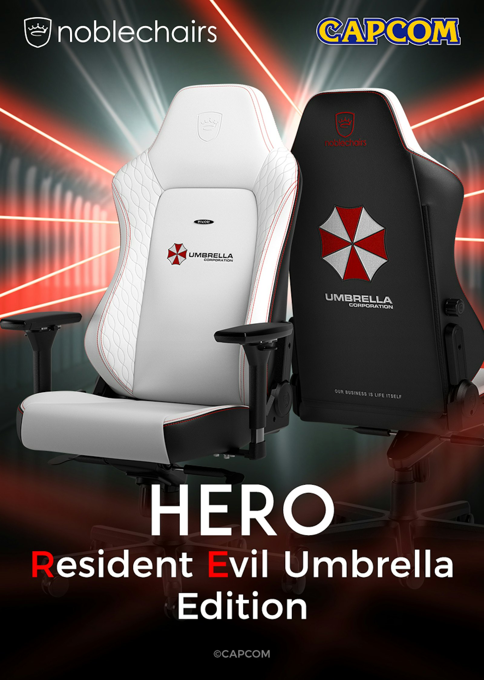 noblechairs HERO - Resident Evil Umbrella Edition