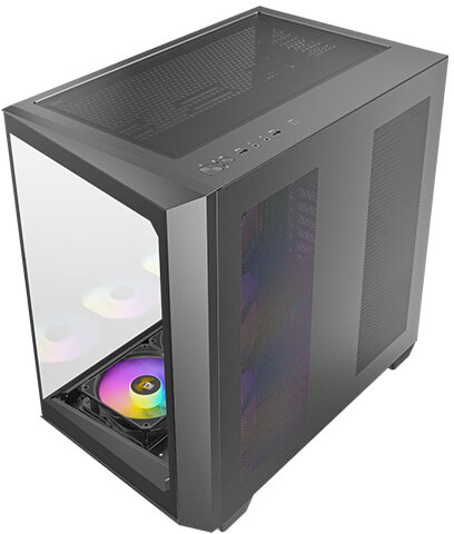 Antec - Caja ATX Antec C5 ARGB Negro Vidrio Templado