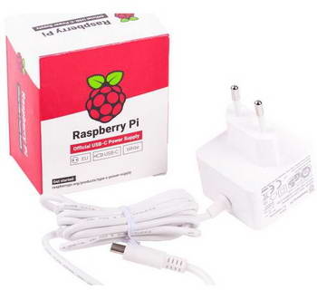 Transformador Oficial para Raspberry 4 3.0A 15.3W Blanco