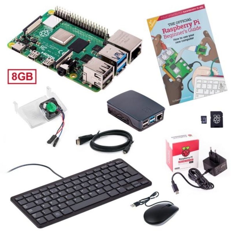 Raspberry - Kit Completo Raspberry Pi 4 8GB Mol B