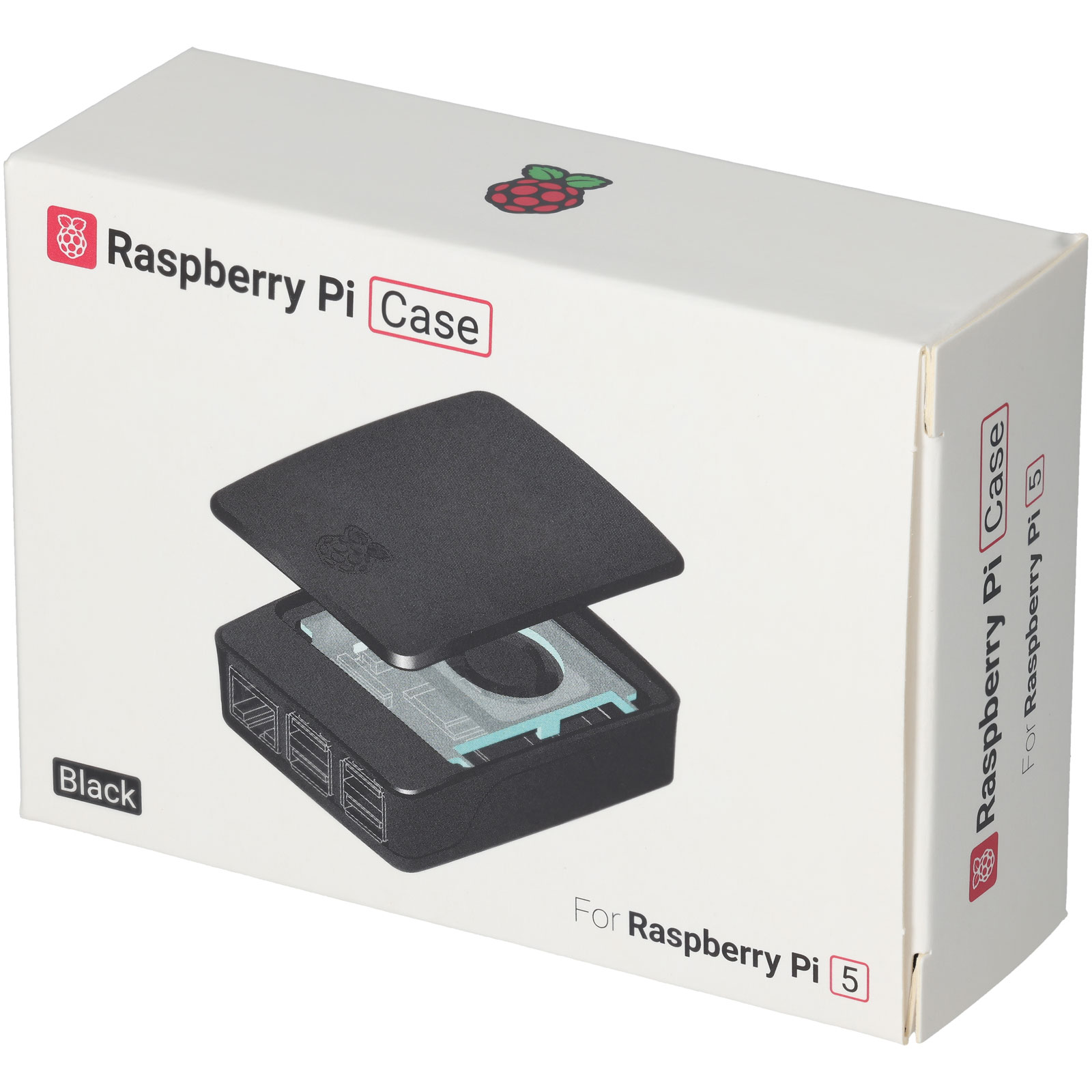 Raspberry - Caja Oficial para Raspberry Pi 5 em Preto