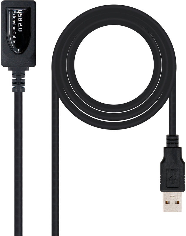 Cable USB 2.0 Nanocable Prolongador c/ Amplificador USB-A M/F 5 M