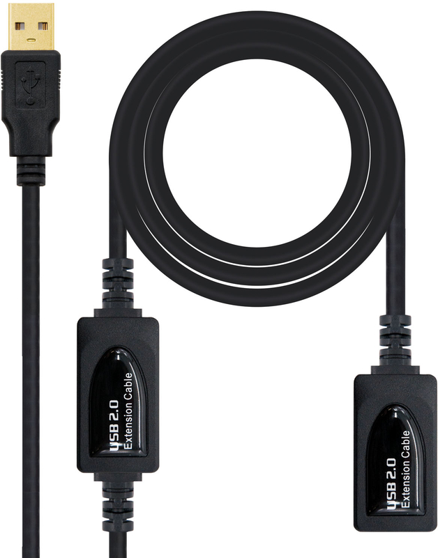Nanocable - Cable USB 2.0 Nanocable Prolongador c/ Amplificador USB-A M/F 10 M