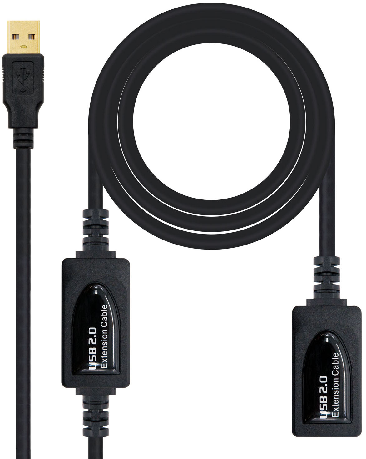 Cable USB 2.0 Nanocable Prolongador c/ Amplificador USB-A M/F 15 M