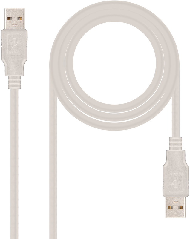 Cable USB 2.0 Nanocable USB-A M/M 1 M