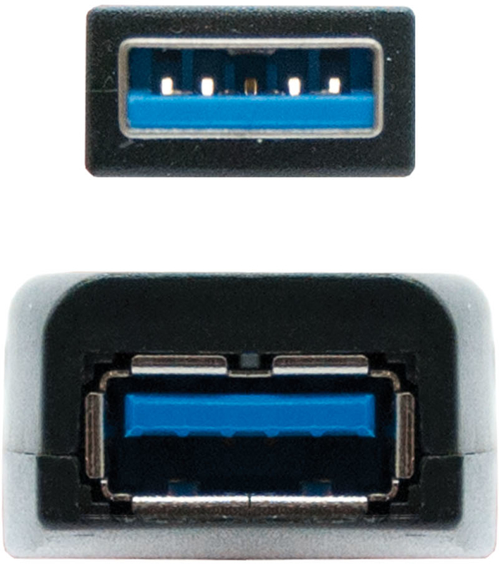 Nanocable - Cable USB 3.0 Nanocable Prolongador USB-A M/F 5 M Negro