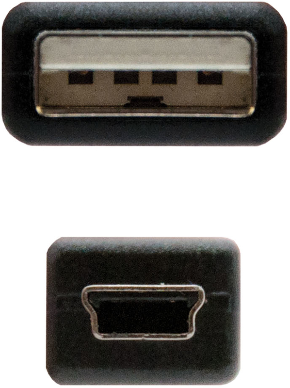 Nanocable - Cable USB 2.0 Nanocable USB-A/M para Mini USB-B/M 1.8 M Negro