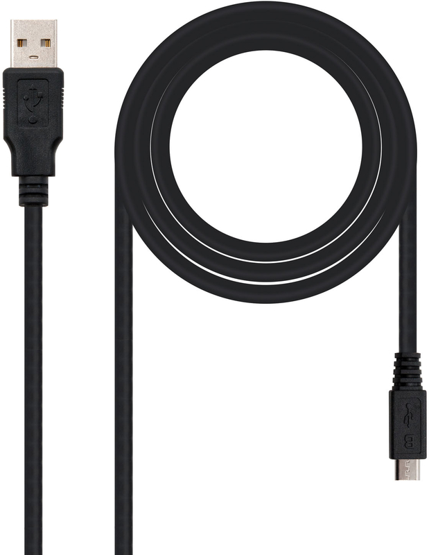 Cable USB 2.0 Nanocable USB-A/M para Micro-B/M 0.8 M