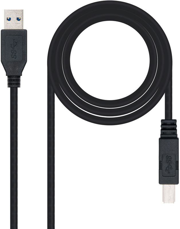 Nanocable - Cable USB 3.0 Impressora Nanocable USB-A/M para USB-B/M 2 M Negro