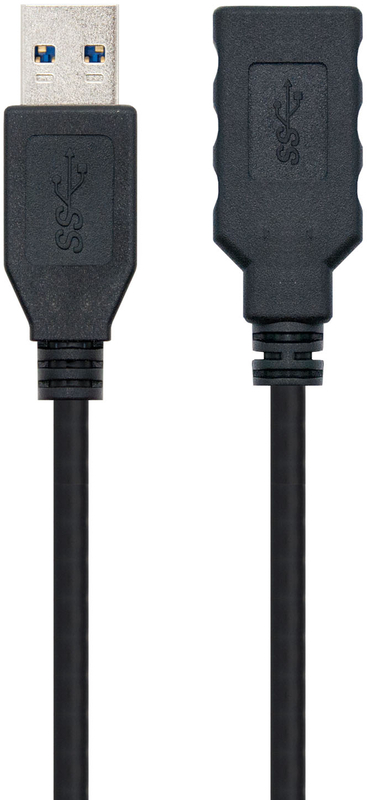 Nanocable - Cable USB 3.0 Nanocable USB-A M/F 1 M Negro