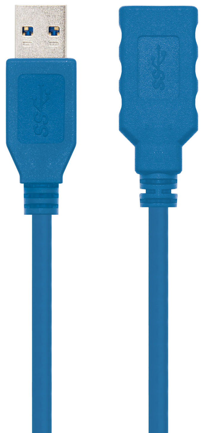 Nanocable - Cable USB 3.0 Nanocable USB-A M/F 1 M Azul