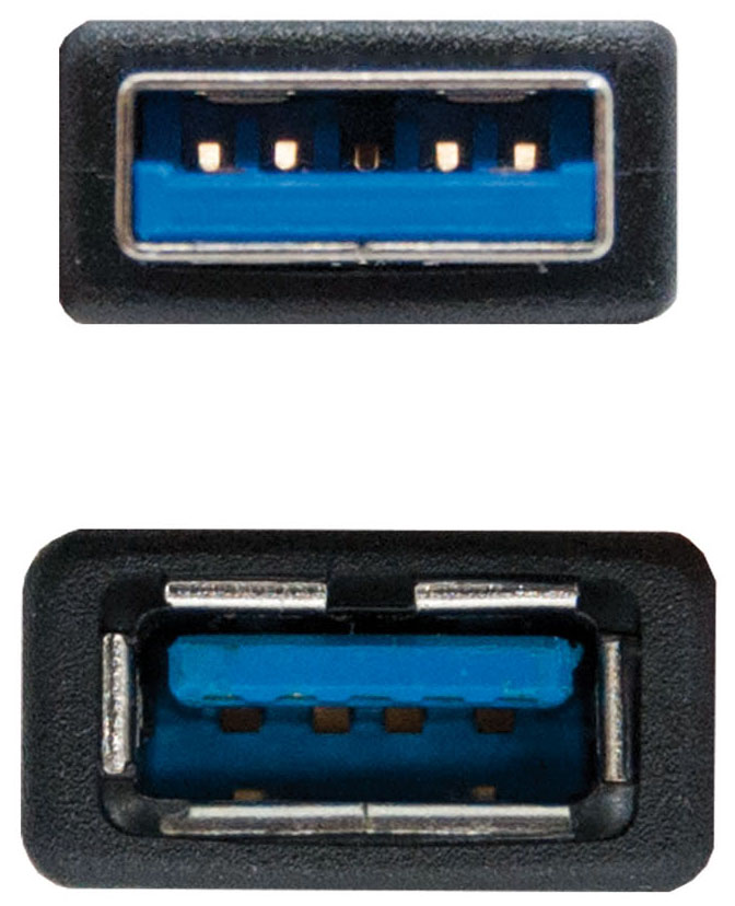 Nanocable - Cable USB 3.0 Nanocable USB-A M/F 3 M Negro