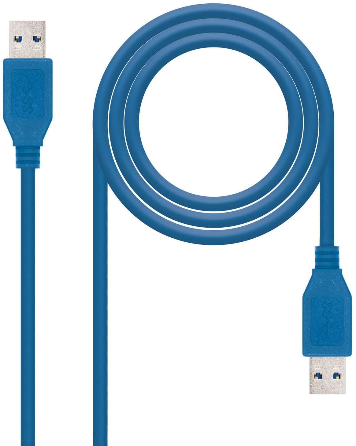 Cable USB 3.0 Nanocable USB-A M/M 1 M Azul