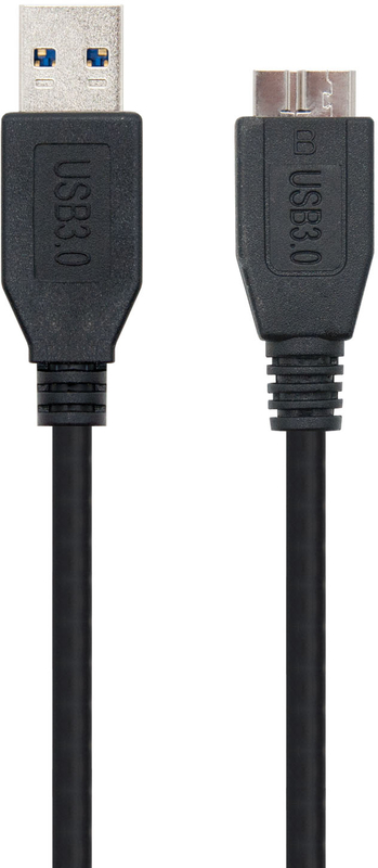 Nanocable - Cable USB 3.0 Nanocable USB-A/M para Micro-B/M 1 M Negro