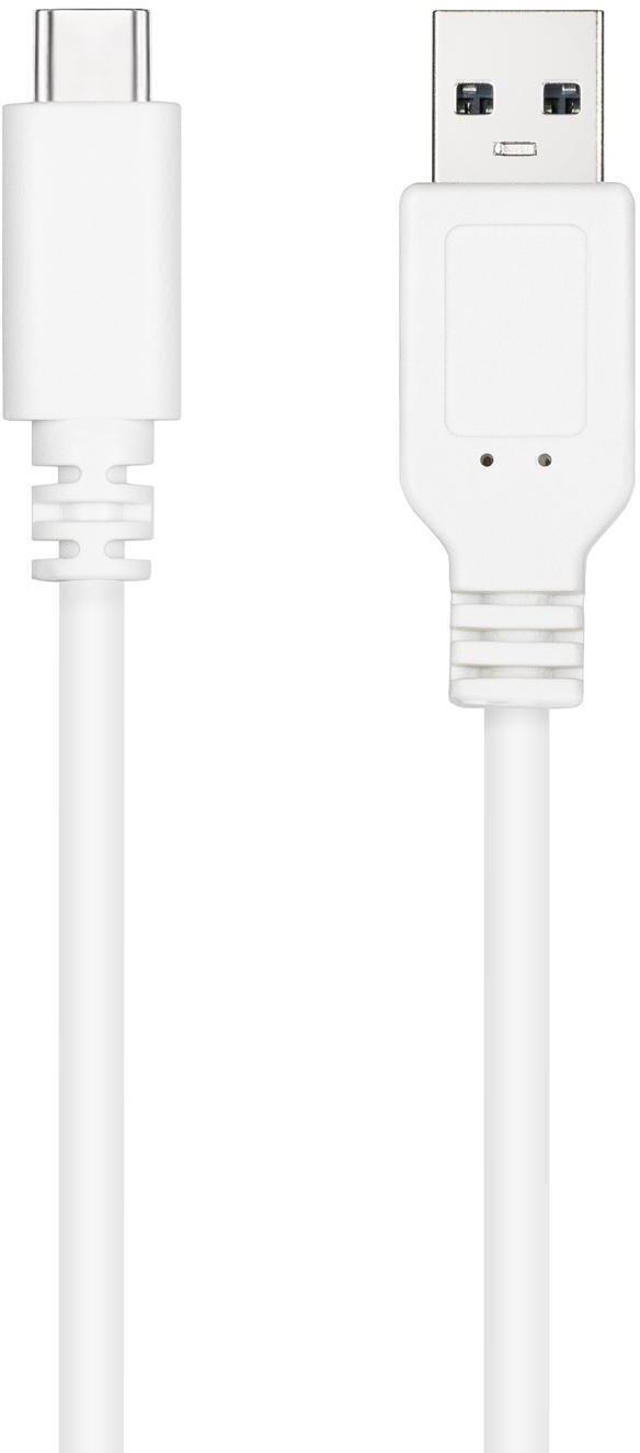 Nanocable - Cable USB 2.0 3A Nanocable USB-C/M para USB-A/M 2 M Blanco