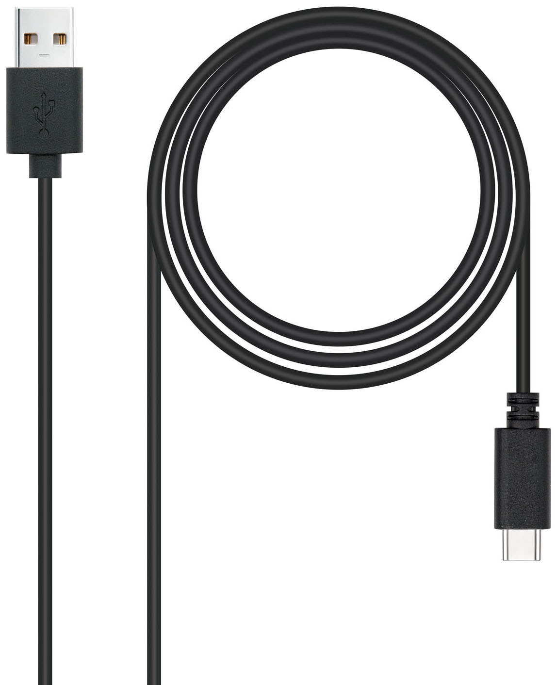 Cable USB 2.0 3A Nanocable USB-C/M para USB-A/M 3 M Negro