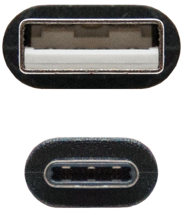 Nanocable - Cable USB 2.0 3A Nanocable USB-C/M para USB-A/M 3 M Negro