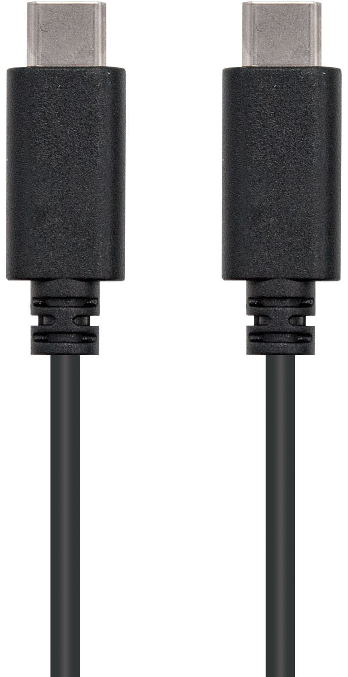 Nanocable - Cable USB 2.0 3A Nanocable USB-C M/M 0.5 M Negro