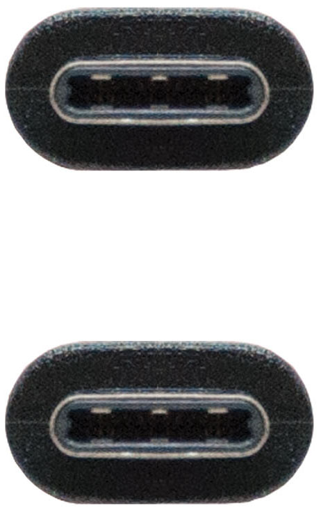 Nanocable - Cable USB 2.0 3A Nanocable USB-C M/M 0.5 M Negro