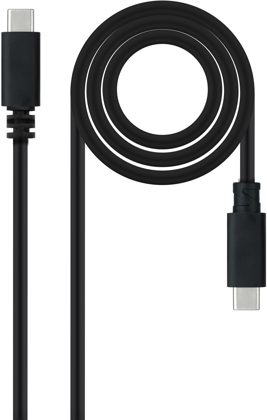 Nanocable - Cable USB 2.0 3A Nanocable USB-C M/M 1.5 M Negro