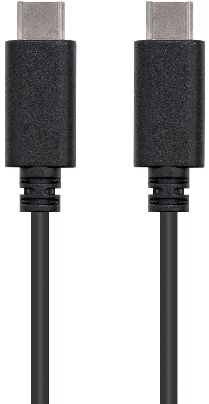 Nanocable - Cable USB 2.0 3A Nanocable USB-C M/M 2 M Negro