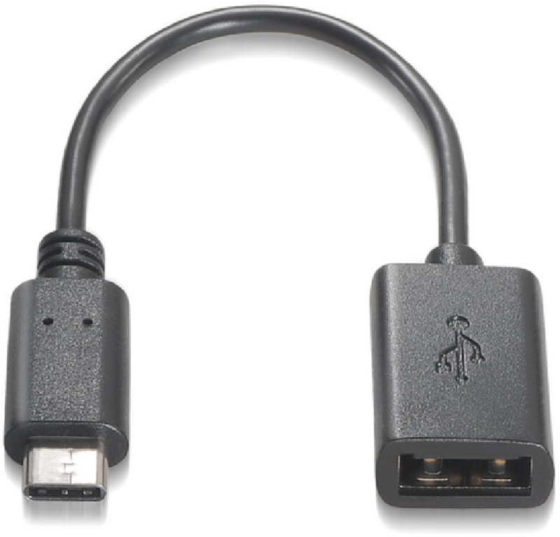 Cable USB 2.0 3A OTG Nanocable USB-C/M-A/F 15 CM Negro