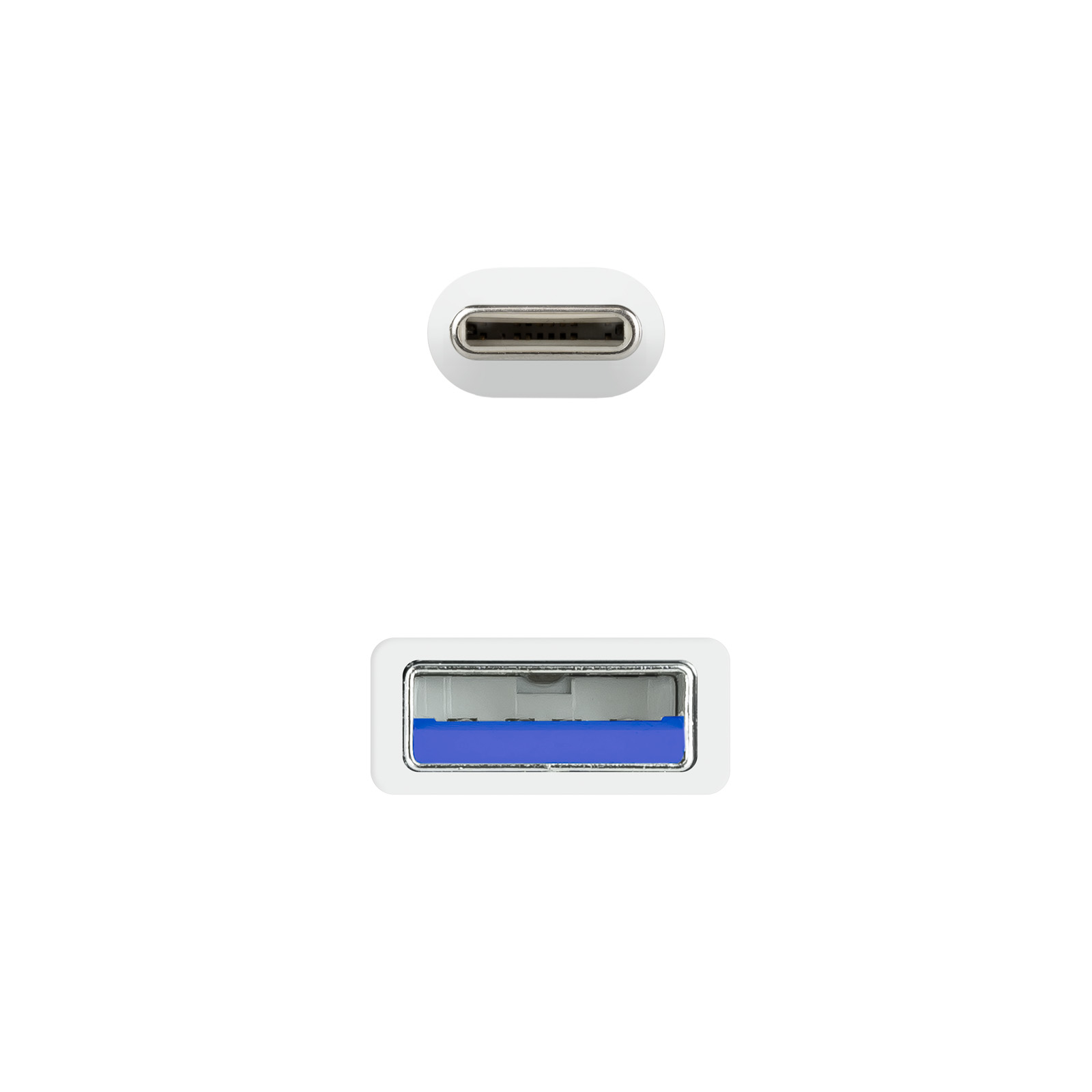 Nanocable - Cable USB 3.1 Gen2 10Gbps 3A Nanocable USB-C/M > USB-A/M 0.5 M Blanco