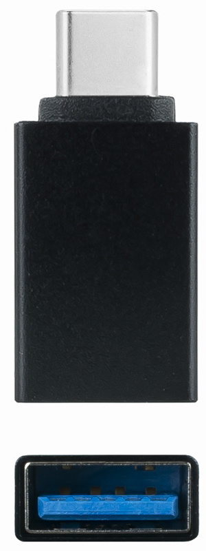 Nanocable - Adaptador USB-C NanoCable USB-C/M para USB-A/F Negro