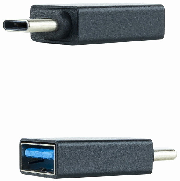 Nanocable - Adaptador USB-C NanoCable USB-C/M para USB-A/F Negro