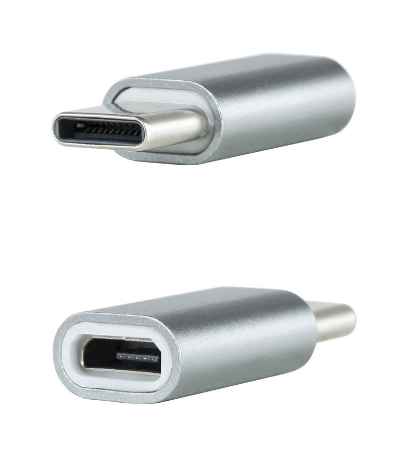 Adaptador USB-C NanoCable USB-C/M para USB-A/F Gris