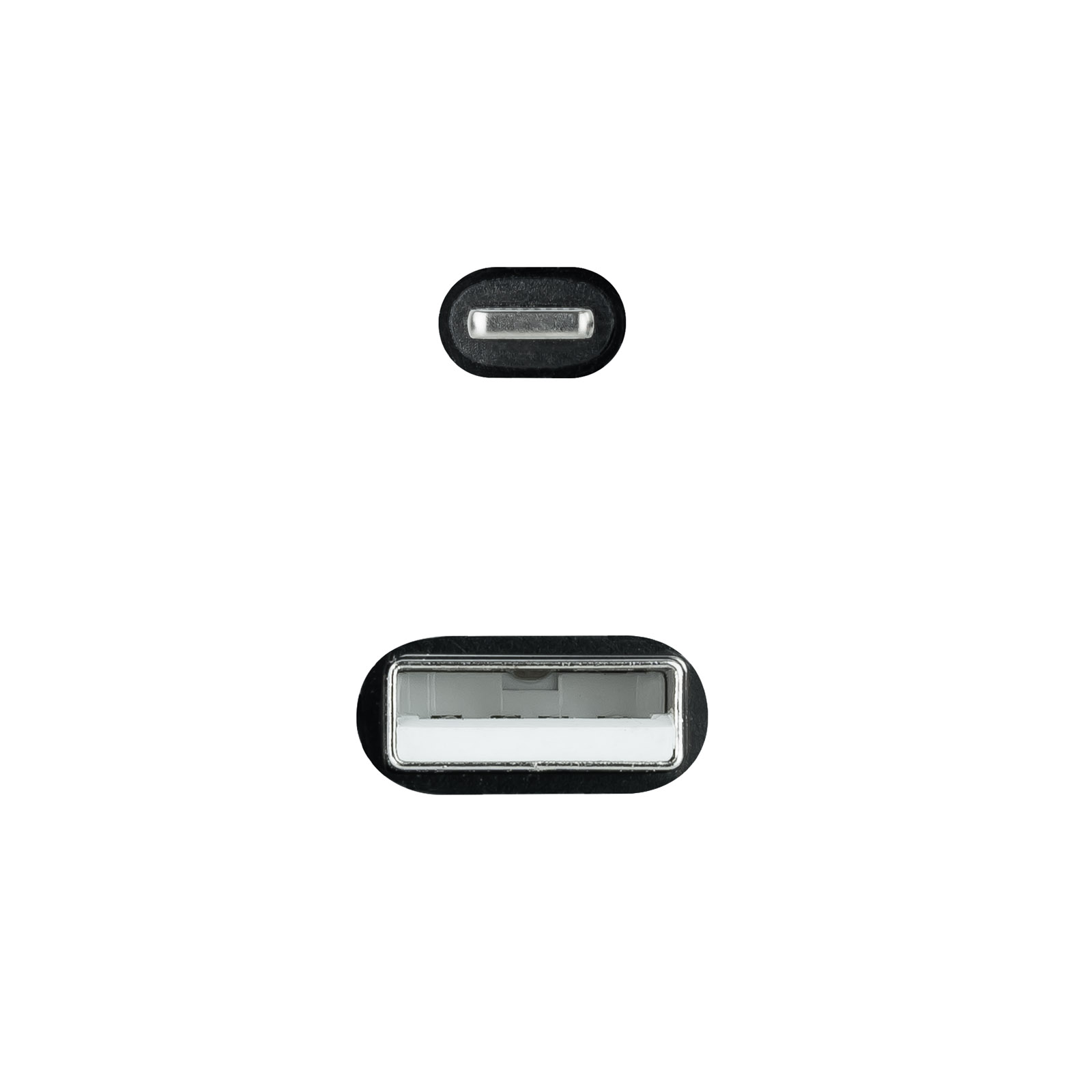 Nanocable - Cable Lightning Nanocable Lightning/M para USB A/M Coiled 1M Negro