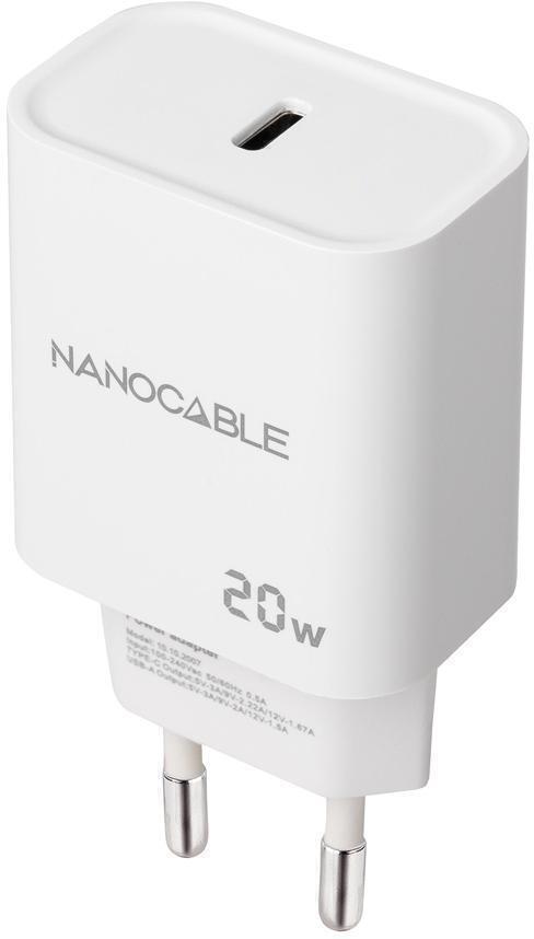 Nanocable - Cargador Nanocable USB-C PD 20W Blanco